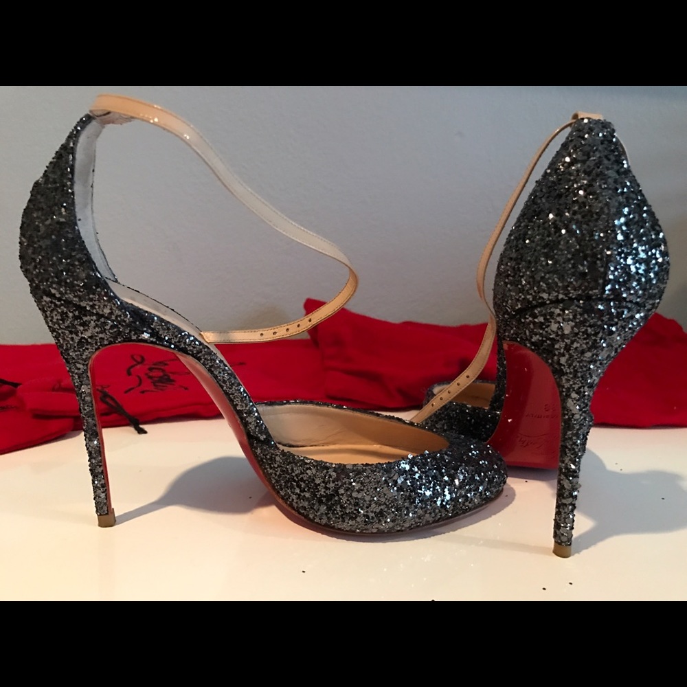 Christian Louboutin Tres Decollete Glitter Size 38